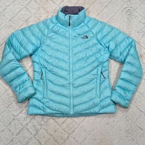 The North Face Jacket Womens M Blue Thunder Down 800 Puffer Light Packable